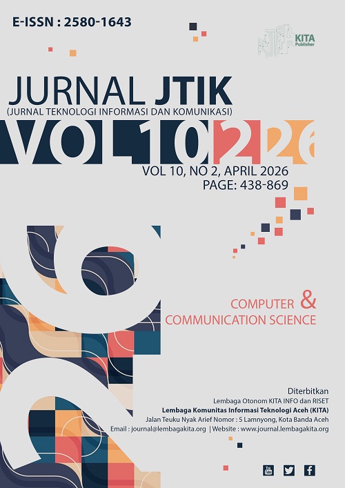 Cover JTIK  VOLUME 10 NO 2 APRIL 2026
